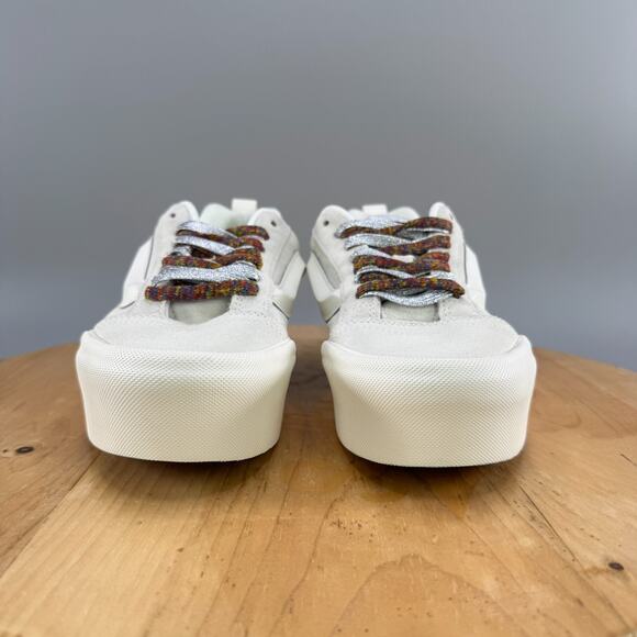 Vans Knu Skool Stack Women’s Size 6.5‎ White Platform Chunky Casual Sneakers NEW - Picture 2 of 8